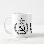 Hammer Sickle Star Symbool Icon Bold Revolutionair Koffiemok (Links)