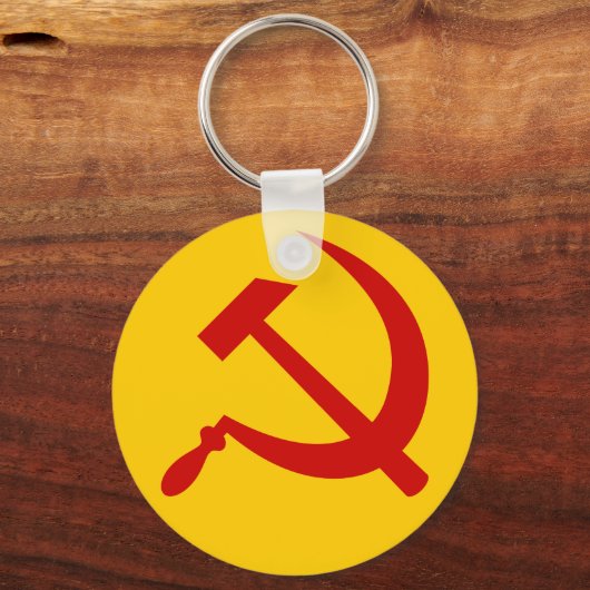 Hammer & sikkel (rode) sleutelhanger (Voorkant)
