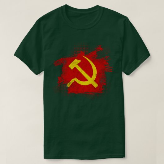 Hammer Sikkel Sovjet-Unie Communisme 2 T-shirt (Design voorkant)