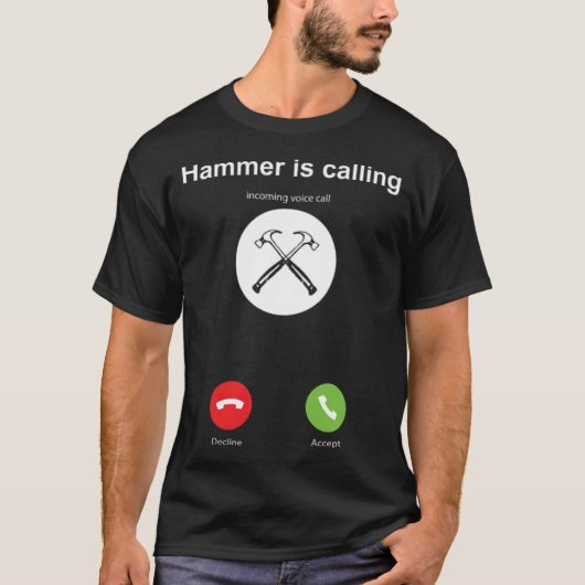 Hammer smartphone is een vrachtwagenjongen shirt 8 (Voorkant)