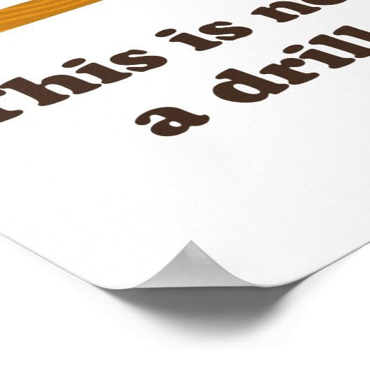 Hammer This Is Not A Drill  Poster (Hoek)