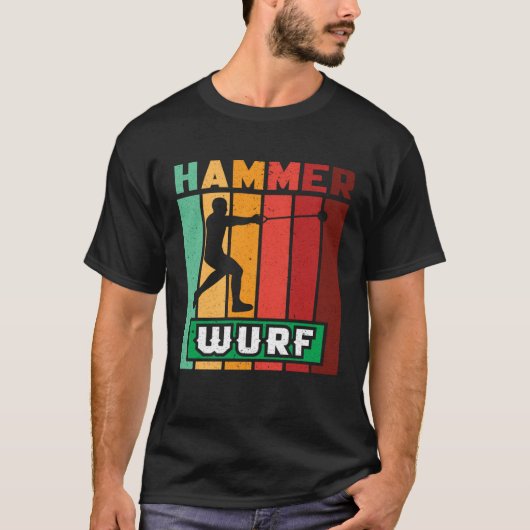 Hammer throw athletics hammer thrower sport t-shirt (Voorkant)