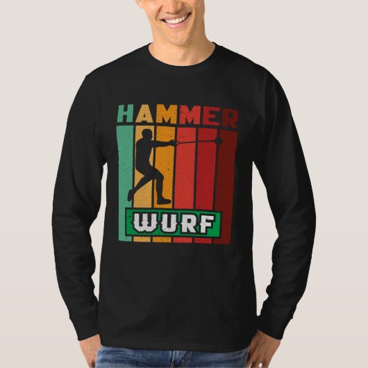 Hammer throw athletics hammer thrower sport t-shirt (Voorkant)