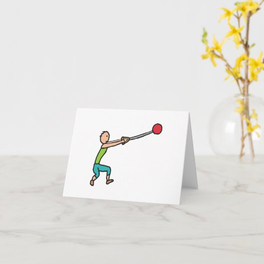 Hammer Throw Kaart (Gele Bloem)