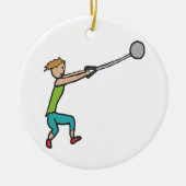 Hammer Throw Keramisch Ornament (Voorkant)