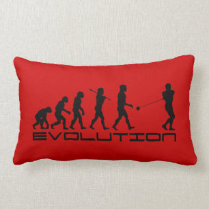 Hammer Throw Sport Evolution Art Kussen