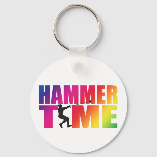 Hammer Throw Track en Field Sleutelhanger (Voorkant)