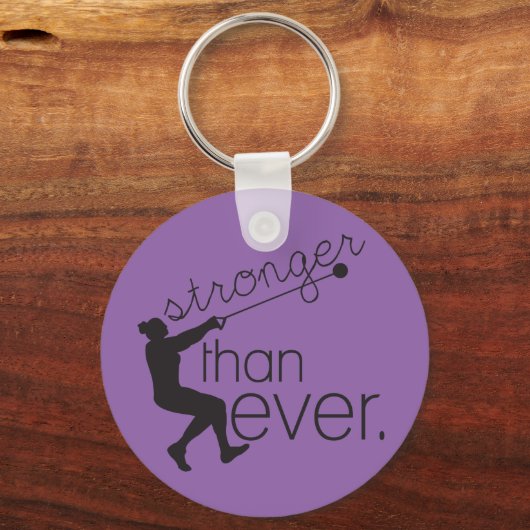 Hammer Throw Track en Field Sleutelhanger (Voorkant)