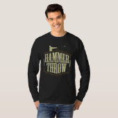 Hammer Throwing Throw Thrower Track Field Athletic T-shirt (Voorkant volledig)