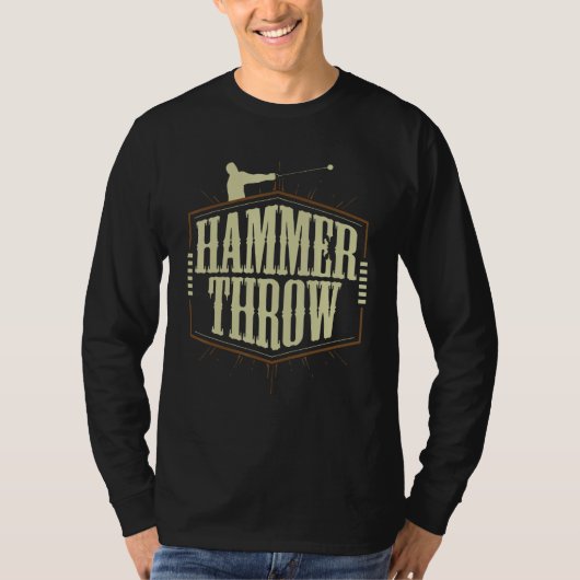 Hammer Throwing Throw Thrower Track Field Athletic T-shirt (Voorkant)