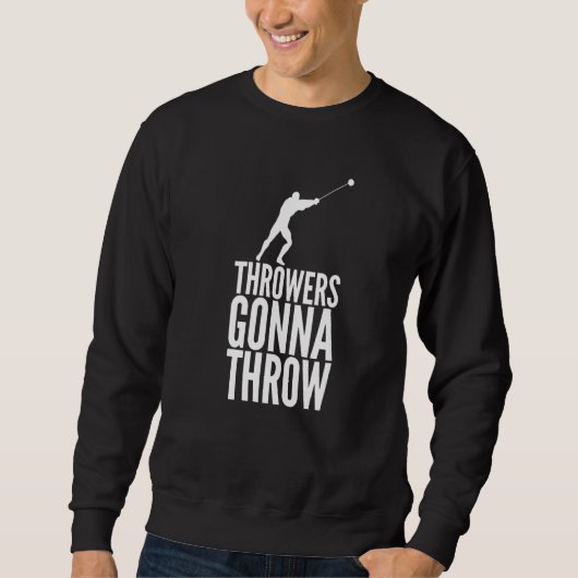 Hammer Throwing Throw Thrower Track Field Athletic Trui (Voorkant)
