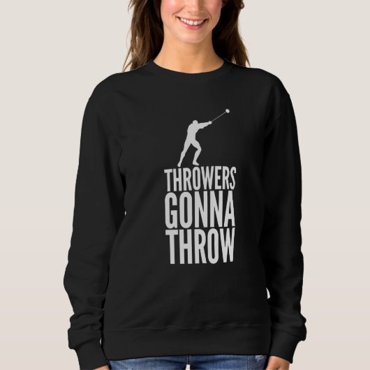 Hammer Throwing Throw Thrower Track Field Athletic Trui (Voorkant)