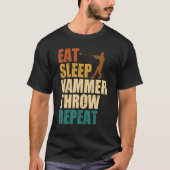 Hammer Throwing Thrower Track Field Athletic T-shirt (Voorkant)