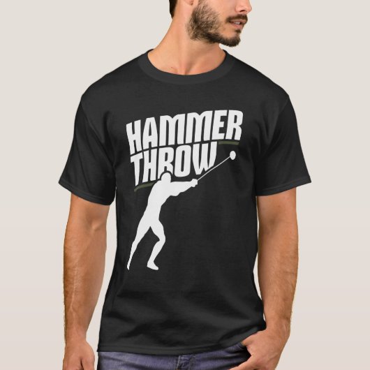 Hammer Throwing Thrower Track Field Athletic T-shirt (Voorkant)