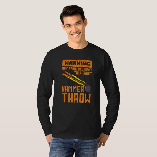 Hammer Throwing Track And Field Ball Thrower Train T-shirt (Voorkant volledig)