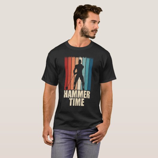 Hammer Time Throwing Throw Thrower Track Field App T-shirt (Voorkant volledig)