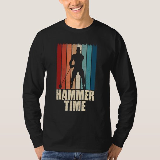 Hammer Time Throwing Throw Thrower Track Field App T-shirt (Voorkant)