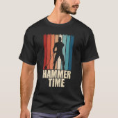 Hammer Time Throwing Thrower Track Field App T-shirt (Voorkant)