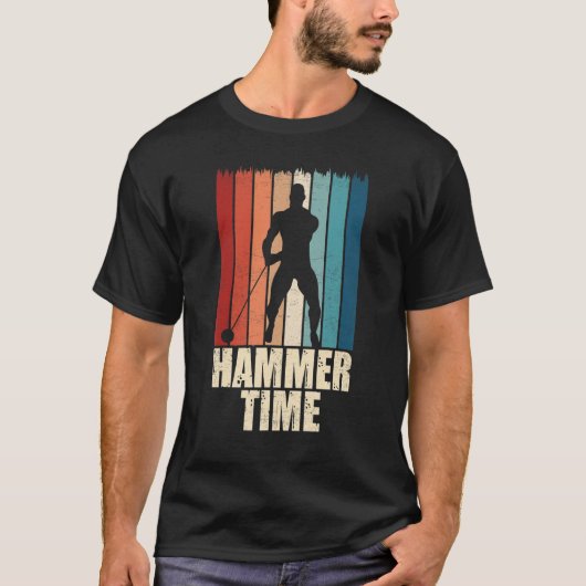 Hammer Time Throwing Thrower Track Field App T-shirt (Voorkant)
