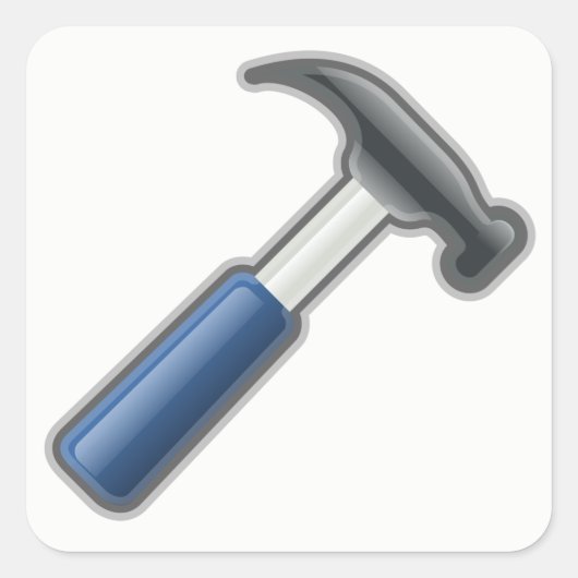 Hammer Vierkante Sticker (Voorkant)