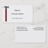 Hammer Visitekaartje (Voorkant / Achterkant)