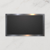 Hammer WFrench Logo | Metaal | Koolstofvezel Visitekaartje (Achterkant)