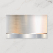 Hammer WFrench Logo | Metallic achtergrond Visitekaartje (Achterkant)