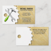 Hammer WFrench Saw | Hout | Bouw Visitekaartje (Voorkant / Achterkant)