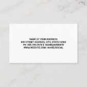 Hammer Wrench House Logo | Home Renovations Visitekaartje (Achterkant)