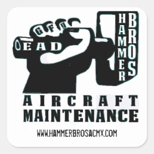 hammerbrosacmxsticker vierkante sticker