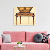 Hammered dulcimer in een geverfde soundbox, 18 cen canvas afdruk (Insitu (Woonkamer))