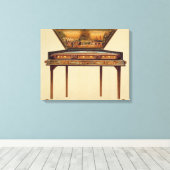 Hammered dulcimer in een geverfde soundbox, 18 cen canvas afdruk (Insitu (Houten vloer))