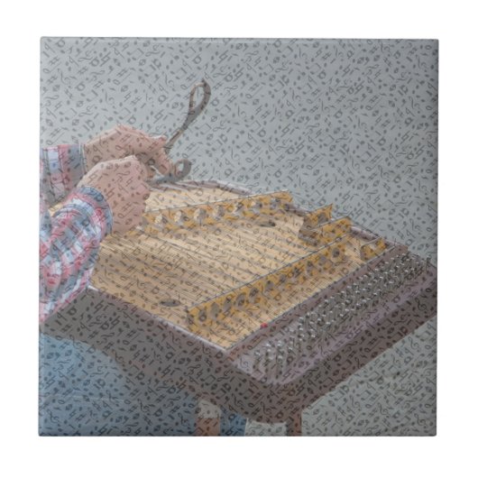 HAMMERED DULCIMER TEGELTJE (Voorkant)
