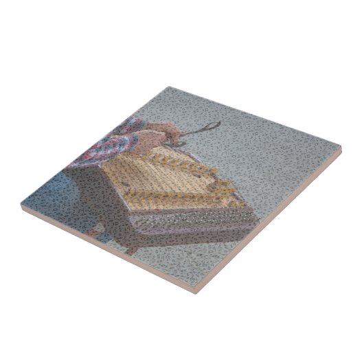 HAMMERED DULCIMER TEGELTJE (Zijkant)