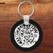 Hammered munt keyring, metaaldetectietoestel sleutelhanger (Voorkant)