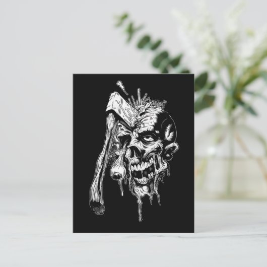 Hammered Skull Briefkaart (Staand voorkant)
