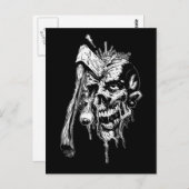 Hammered Skull Briefkaart (Voorkant / Achterkant)