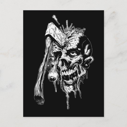 Hammered Skull Briefkaart (Voorkant)