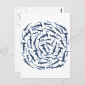 hammerhai hammerhead shark scuba duiken briefkaart (Voorkant / Achterkant)