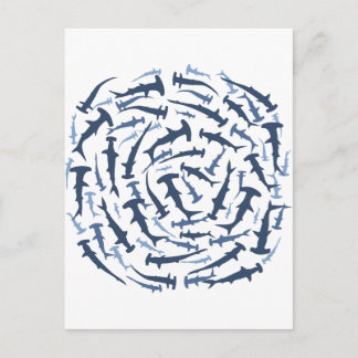 hammerhai hammerhead shark scuba duiken briefkaart