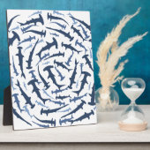 hammerhai hammerhead shark scuba duiken fotoplaat (Zijkant)