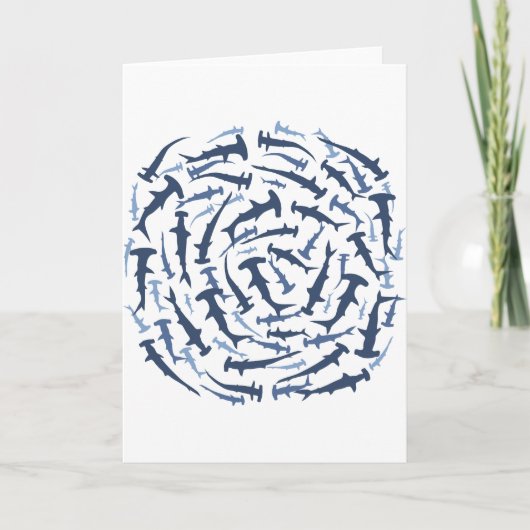 hammerhai hammerhead shark scuba duiken kaart (Voorkant)