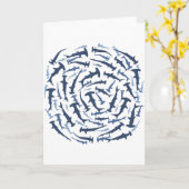 hammerhai hammerhead shark scuba duiken kaart (Gele Bloem)