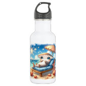 Hammerhead Haven: Een ontsnapping aan het strand g Waterfles (Voorkant)