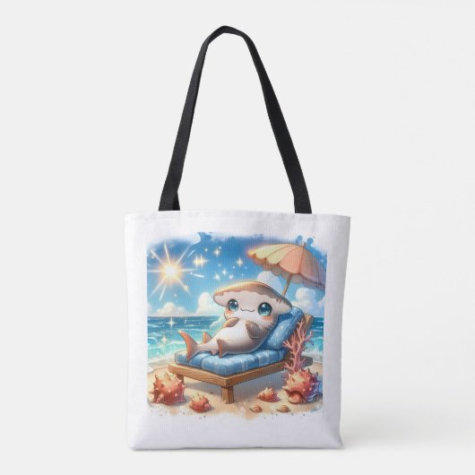 Hammerhead Haven: een ontsnapping aan het strand Tote Bag (Achterkant)