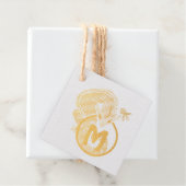 Hammerhead Salamander Monogram Bedankjes Labels (Met doos)