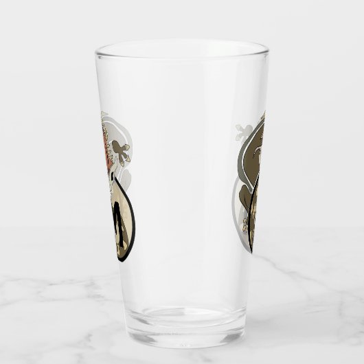 Hammerhead Salamander Monogram Glas (Rechts)