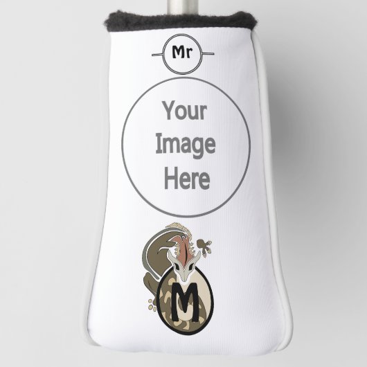 Hammerhead Salamander Monogram Golfheadcover (Draai 90)