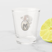 Hammerhead Salamander Monogram Shot Glas (Achterkant)