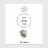 Hammerhead Salamander Monogram Sticker (Vel)